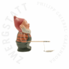 Garden Gnome Bert the Angler – right side view