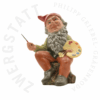 Garden gnome Vincent the Artist – handcrafted ceramic figure from Gräfenroda